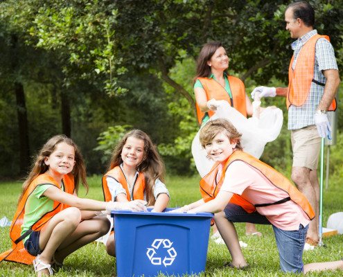 kids recycling